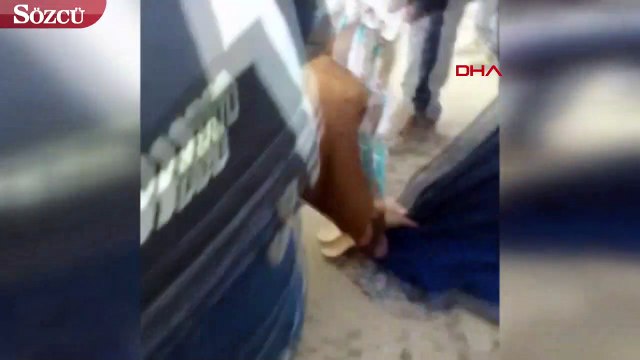 Cadde ortasında saçından çekip yerde sürüklediler
