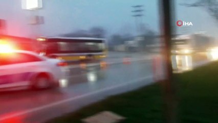 Bursa'da yağmurla gelen kazalar: 8 yaralı