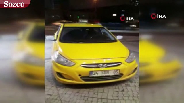 Ticari taksi şoföründen örnek davranış
