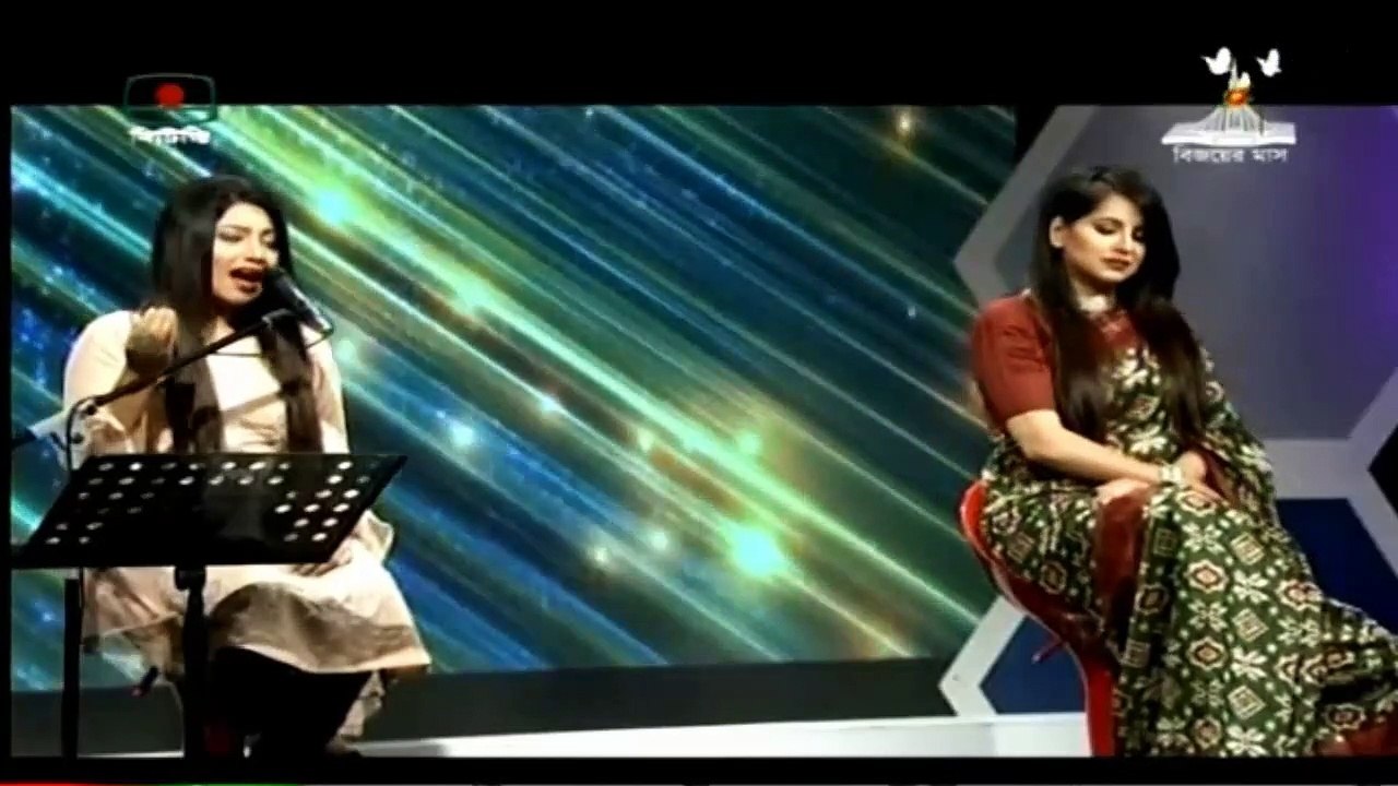 Sheniz " Gaan Chirodin - গান চিরদিন " programme at Bangladesh Television - BTV (Tuesday, December 18, 2018)  © প্রচারে - BD TV Show Recording System ©