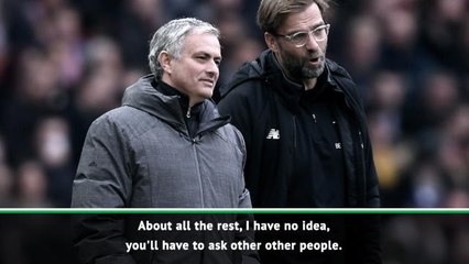Nothing will take away the things he won - Klopp on Mourinho sacking