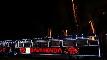 Na Colômbia o Pai Natal chega... de comboio