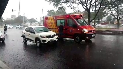 Colisão de trânsito mobiliza equipe do Corpo de Bombeiros