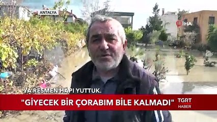 Antalya'da Sel: Vatandaşlar Büyük Korku Yaşadı