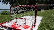 This hockey saucer toss DIY will have you shooting pucks with your buds all summer