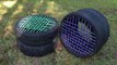 Repurpose old tires for cheap extra seating with these DIY tire seats