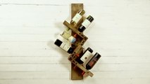 Build your own angled wine rack