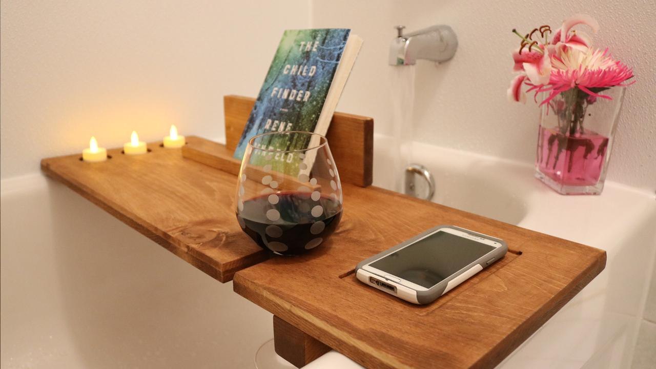 Create your own spa getaway with this DIY bath caddy