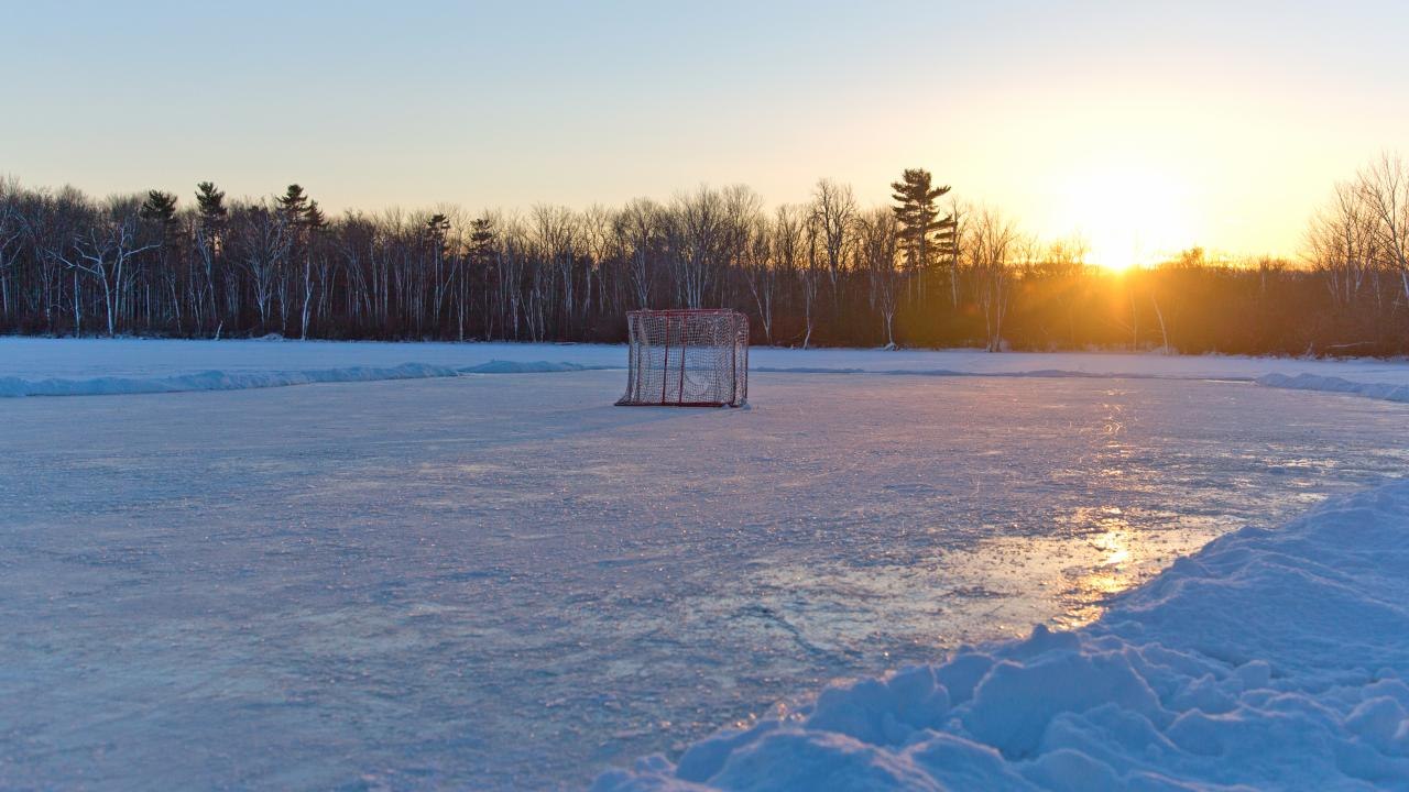Create the perfect natural outdoor skating rink this winter