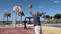 Japanese ‘Michael Jordan’ shoots three-pointers at the age of 74!