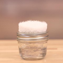 This Mason jar scrubby brush is one step ahead