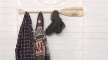 Hang your spring jackets in style with this DIY paddle coat rack