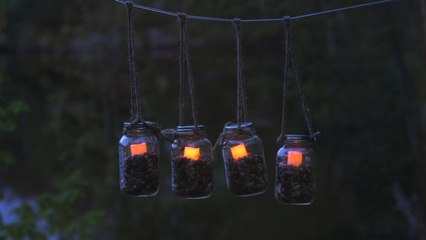 DIY Mason jar lanterns