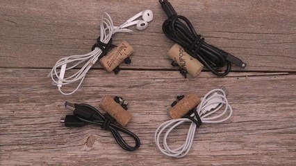 Keep cables in check with this DIY cork cord organizer