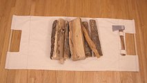 Carry your firewood in style with this DIY log carrier