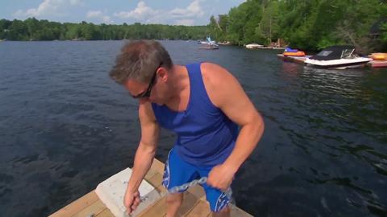 Decks, Docks and Gazebos: Building a floating diving raft
