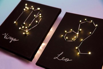 Create Your Own DIY Light Up Zodiac Sign