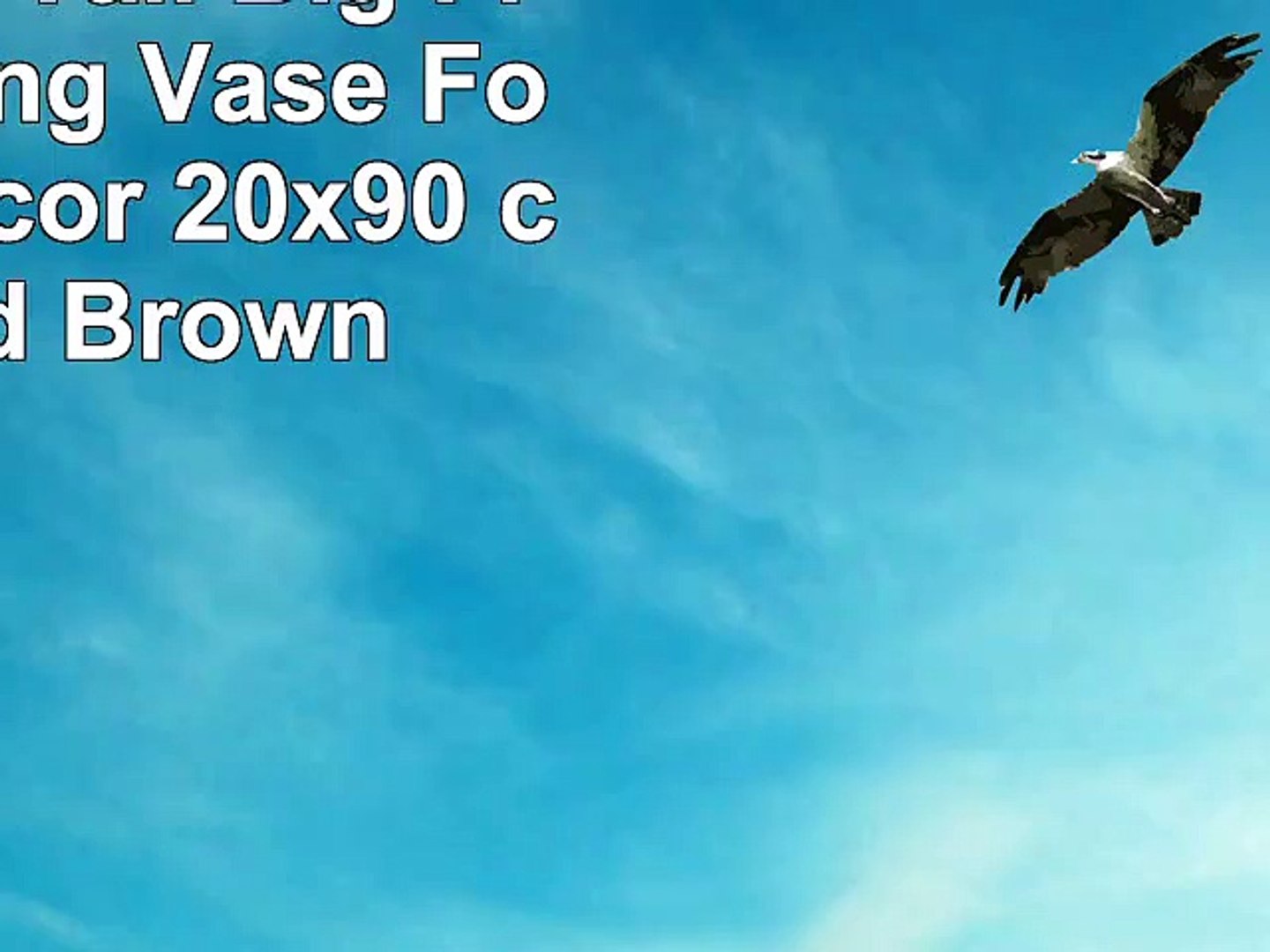 Leewadee Tall Big Floor Standing Vase For Home Decor 20x90 Cm Wood