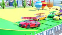 Colors for Children - Toy Super Cars Coloring Shapes Sliders 3D for Kids Cars, Flying Cars for kids