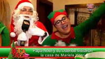 Papá Noel y su Duende visitaron la casa de Mariela Viteri