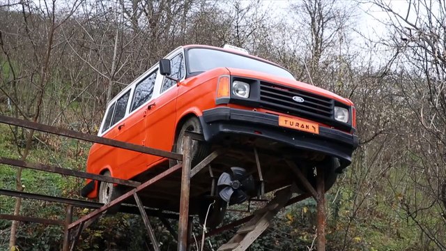 Hurda minibüsten Karadeniz usulü 'seyir terası' - TRABZON