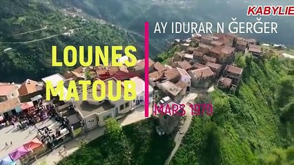 LOUNES MATOUB, "Ay Idurar n Ǧerǧer", 1979.