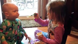 Cute Baby Siblings Playing Together ★ Funny Baby Video