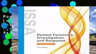 Popular System Forensics, Investigation, And Response (Information Systems Security   Assurance) -