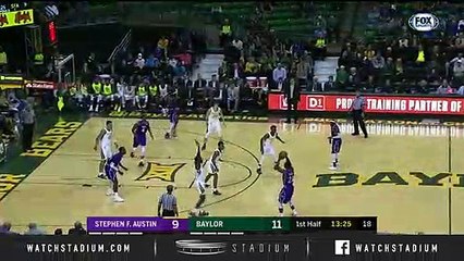 Stephen F. Austin vs. Baylor Basketball Highlights (2018-19)