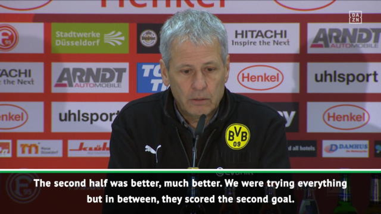 Dortmund must accept first defeat of season at Dusseldorf - Favre