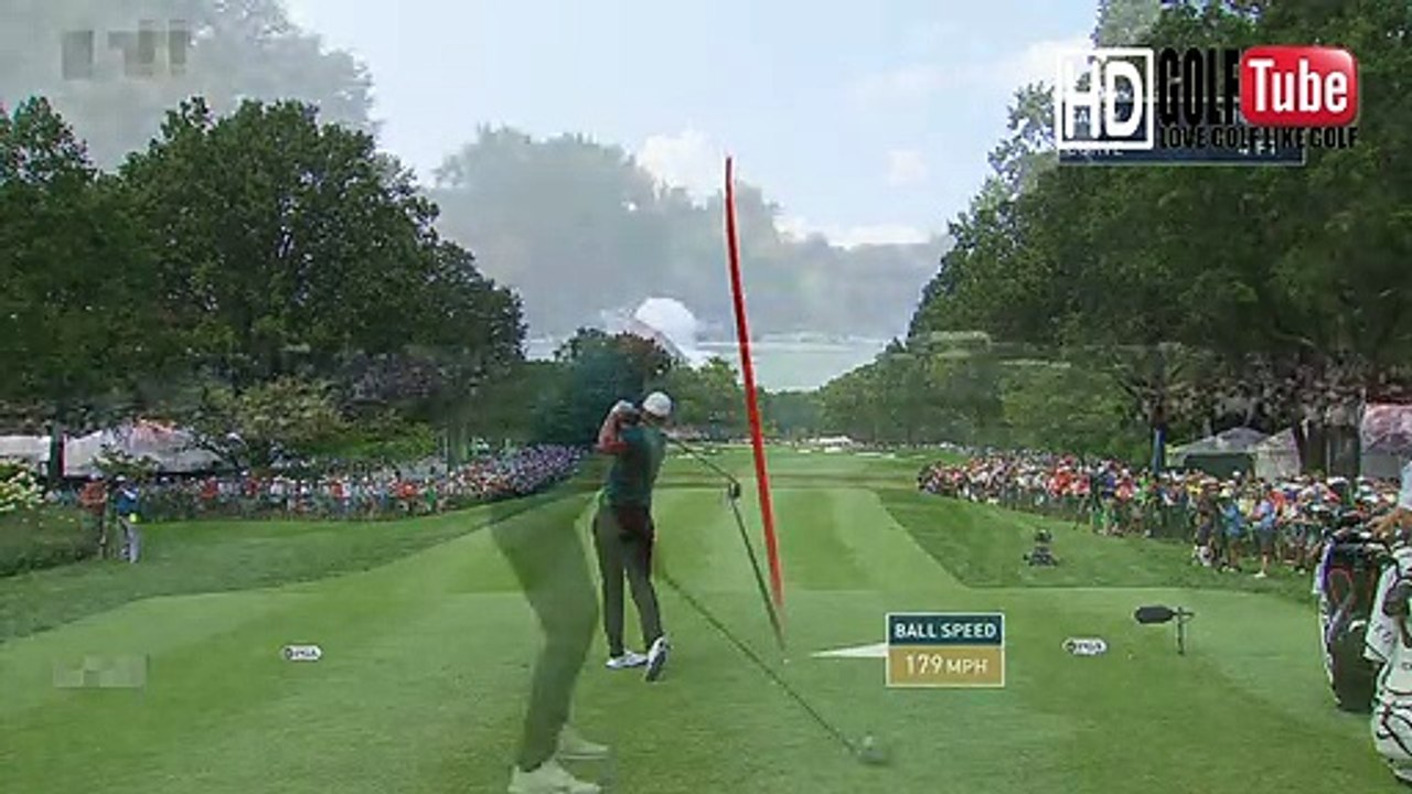 【ゴルフ】ブルックスケプカ Brooks Koepka プロ　全米プロ　最終日　1番ホール　ドライバースウィング