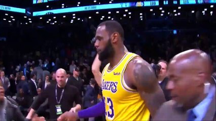 LeBron James Takes a Selfie With a Fan after the game - L A. Lakers vs. Brooklyn Nets | Dec 18, 2018