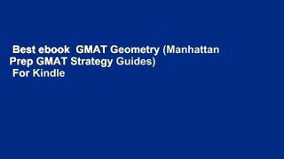 Best ebook  GMAT Geometry (Manhattan Prep GMAT Strategy Guides)  For Kindle