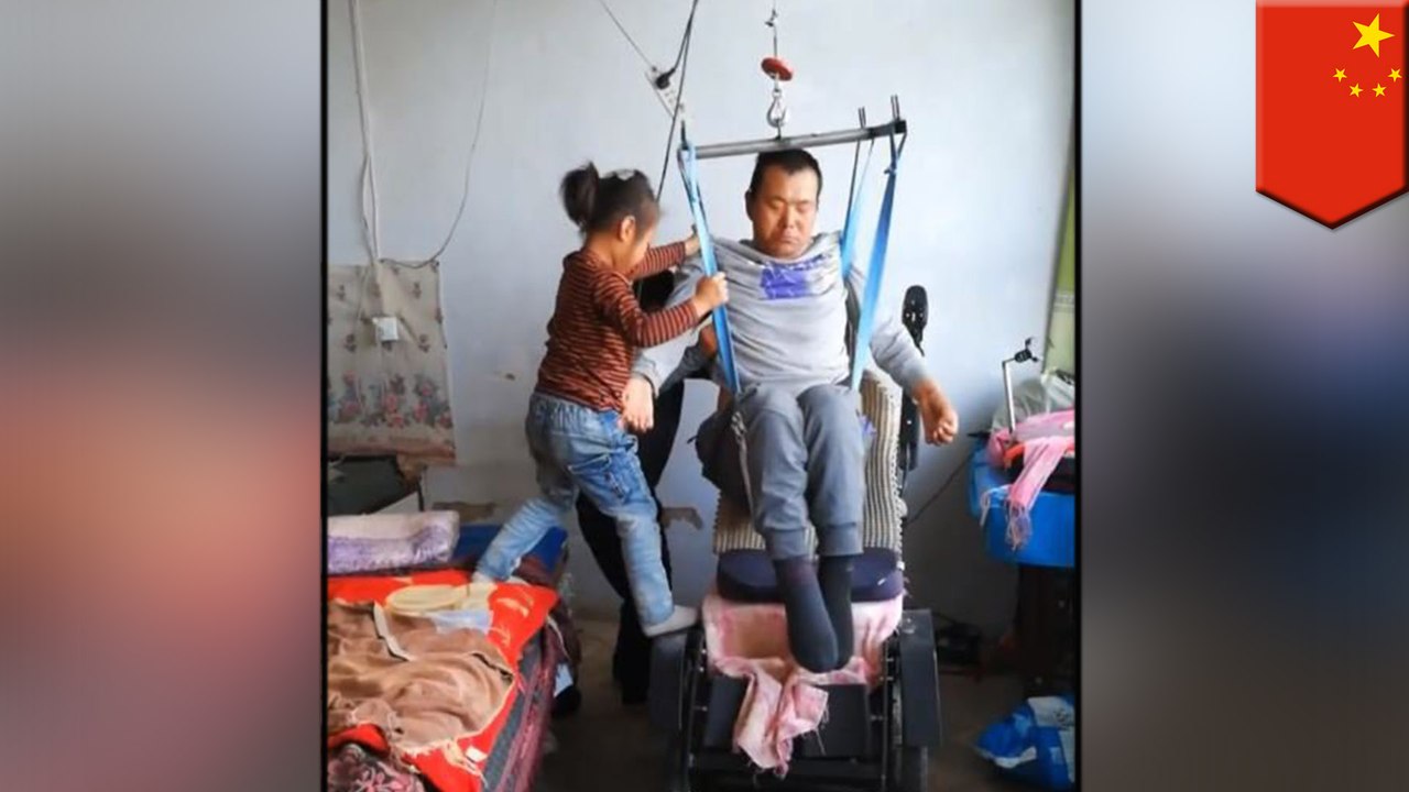 Chinese girl's videos with disabled dad become internet sensation