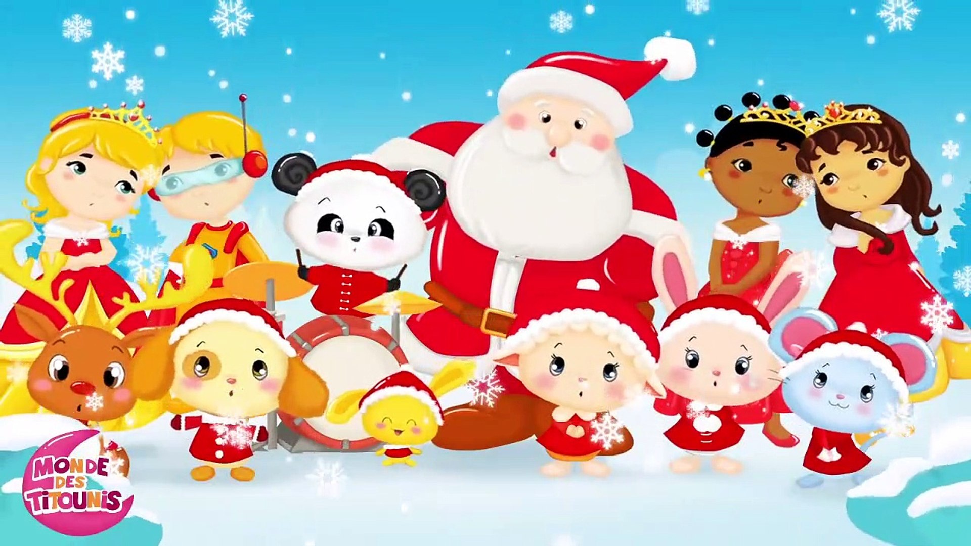 Le grand cerf version Noël- Comptines et chansons pour bébés Titounis -  Dailymotion Video