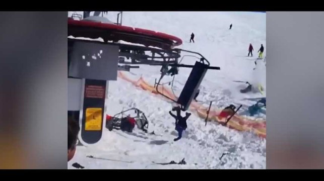 Géorgie : un télésiège s'emballe et éjecte violemment ses passagers