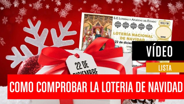 Cómo comprobar el premio de la lotería de Navidad