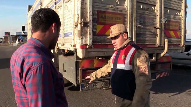 Jandarmadan ağır yük taşıyan araçlara sıkı denetim - DİYARBAKIR