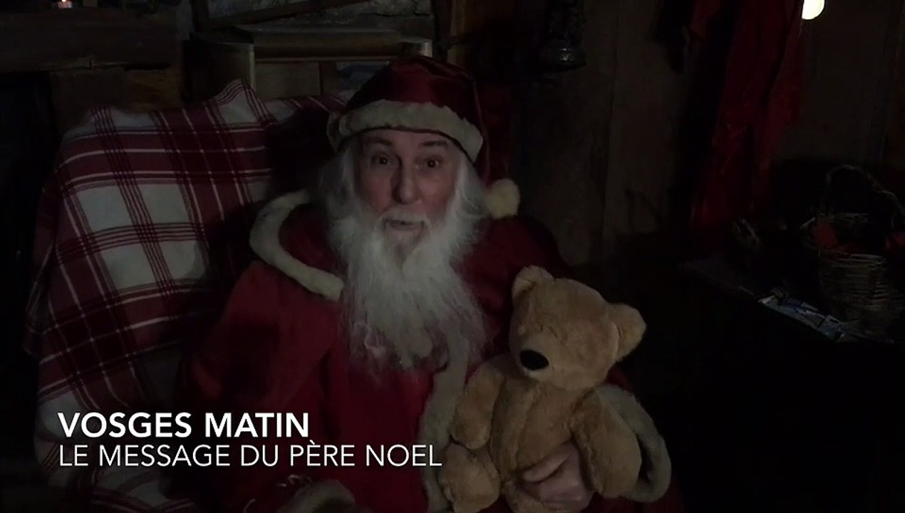 Le Père Noël souhaite un joyeux Noël