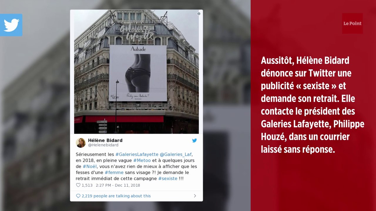 À Paris, la publicité d'Aubade sur les Galeries Lafayette était-elle sexiste ?