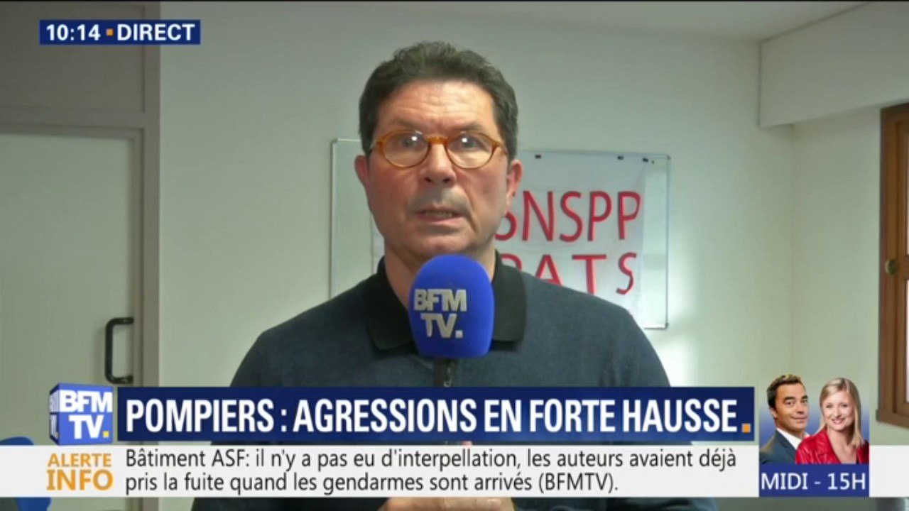 "Les gens n'arrivent plus à se maîtriser." Le président du syndicat national des sapeurs-pompiers réagit à la forte hausse des agressions