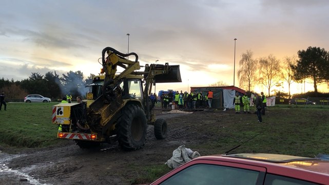 L’installation des Gilets jaunes d’Atlantheix a été démontée