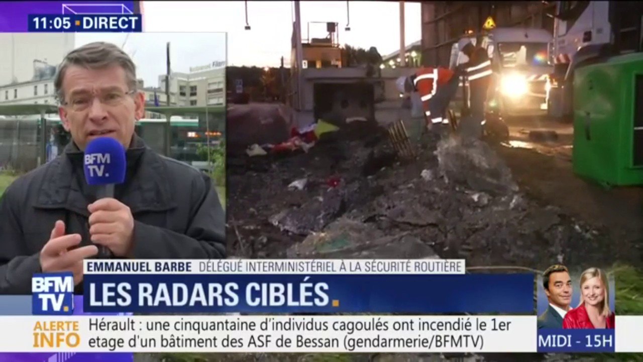 "Un radar fait ralentir mais sauve aussi des vies", rappelle Emmanuel Barbe après de nombreux saccages