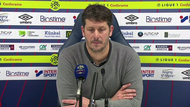 Conférence de presse Fabien Mercadal après SMCaen / Toulouse FC