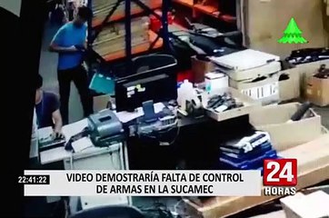 Sucamec: video revelaría falta de control de armas