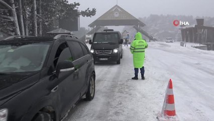 Uludağ'da Kar Sevinci Zincire Takıldı