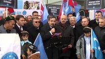 BM önünde Çin zulmü protesto edildi