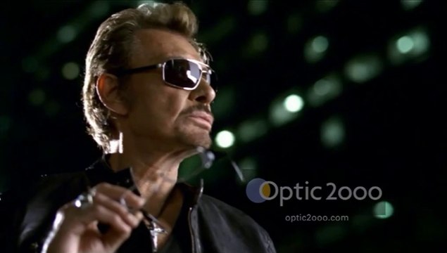 Johnny Hallyday et Laeticia - pub optic 2000
