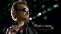 Johnny Hallyday et Laeticia  - pub optic 2000