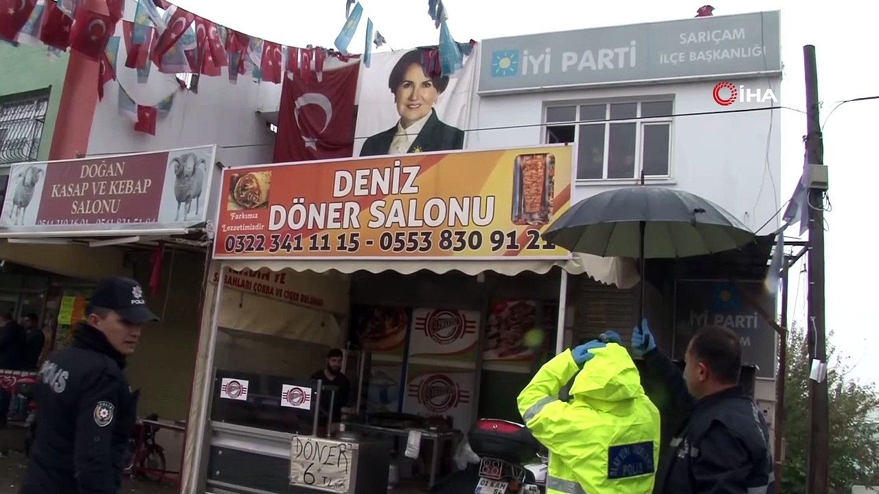 İYİ Parti Sarıçam İlçe Başkanlığı binasına silahlı saldırı